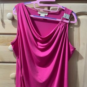 Michael Kors Sleeveless Fuchsia Cowl-1X